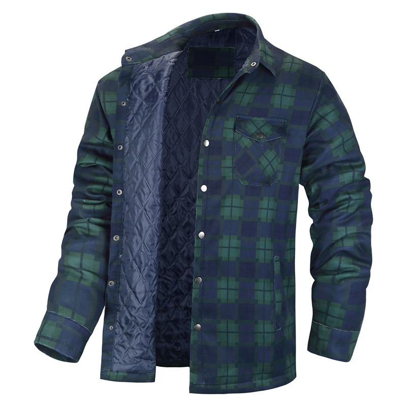 Flannel Shirt Lined - Winter karierte hemden für männer dicke