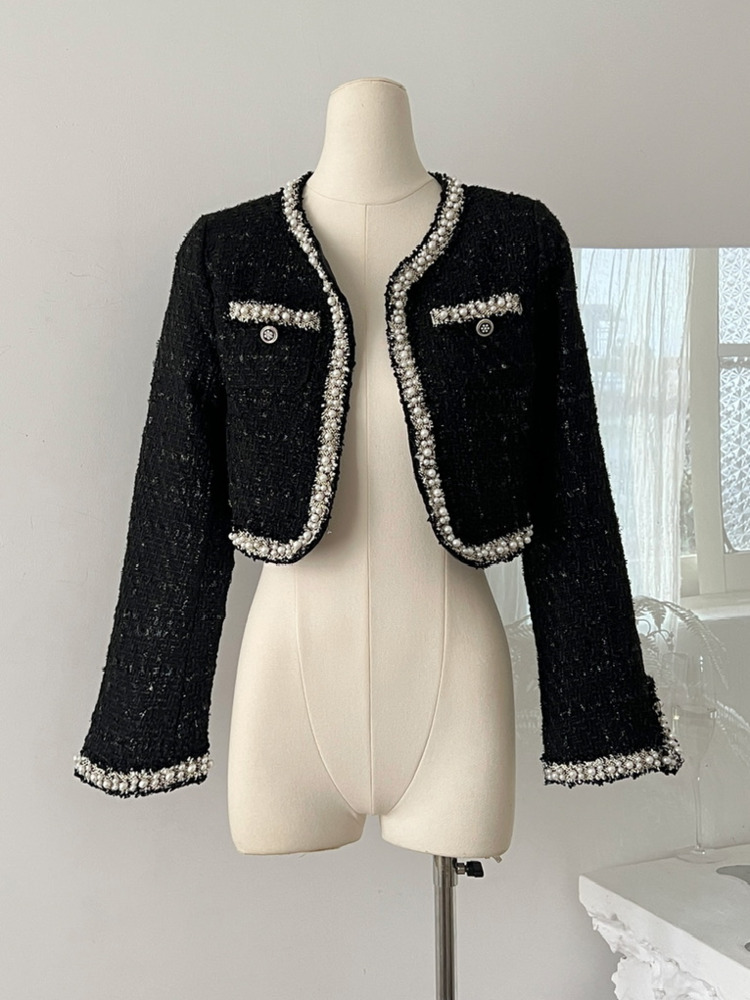 Wool Coat Peacoat - Zweiteiliges Set für Damen, kurze Jacke,