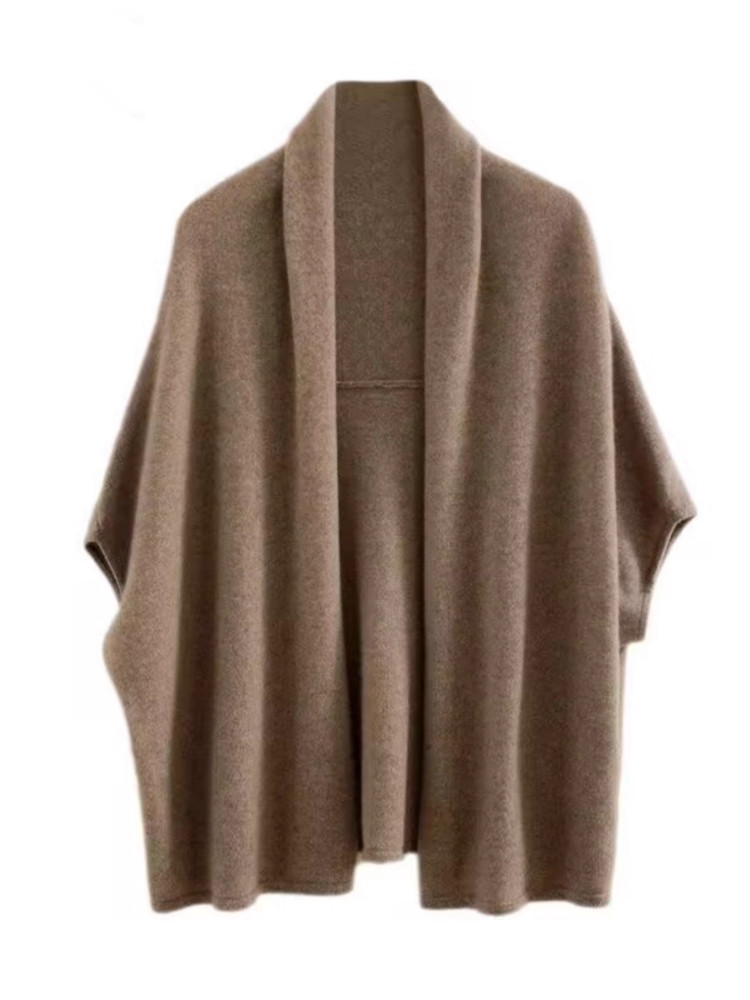 Wool Coat Peacoat - Herbst Winter Neuer Stil Lockerer Fledermausärmel