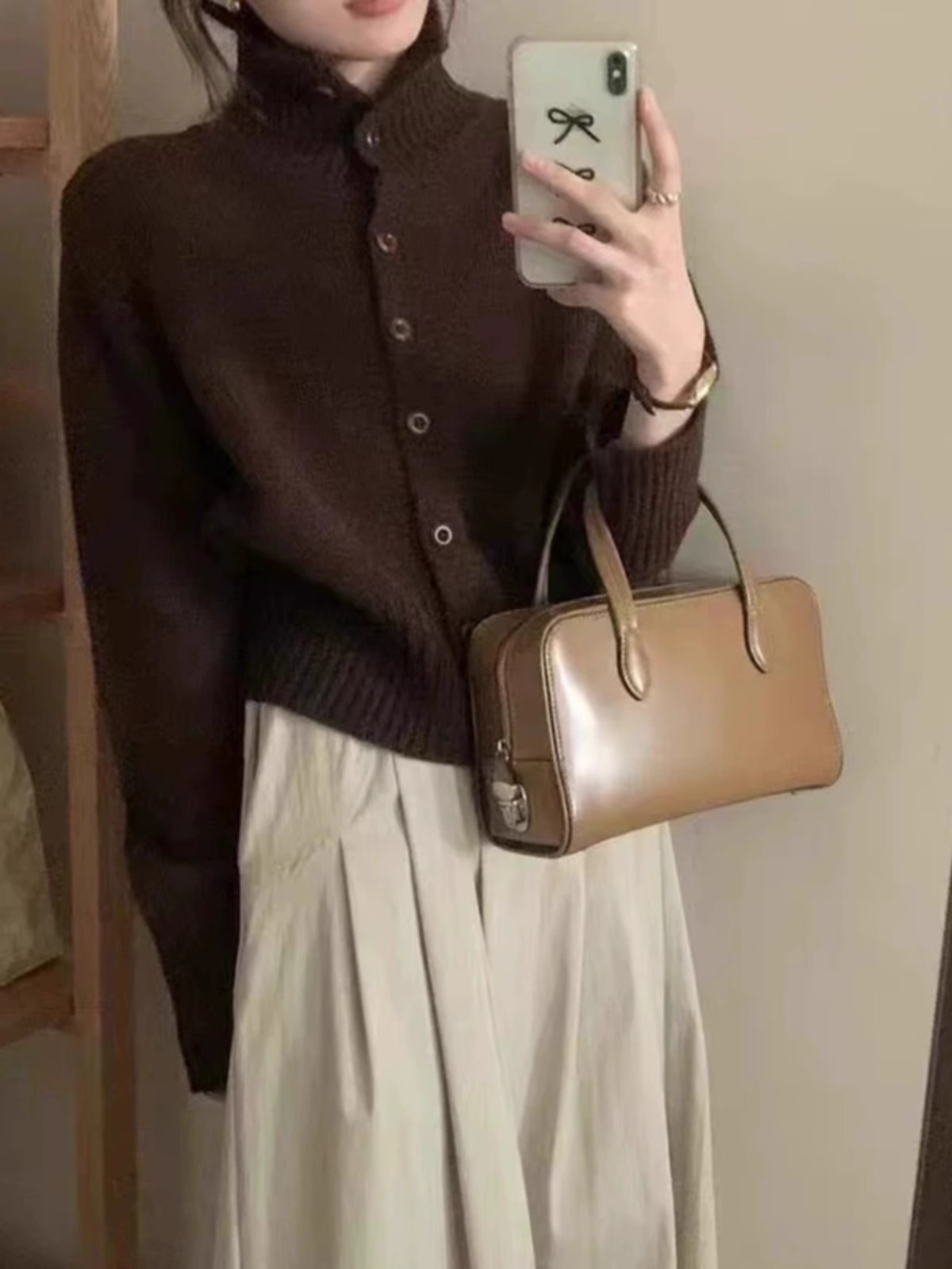 Wool Coat Peacoat - Französisch neue Roll kragen pullover kurze