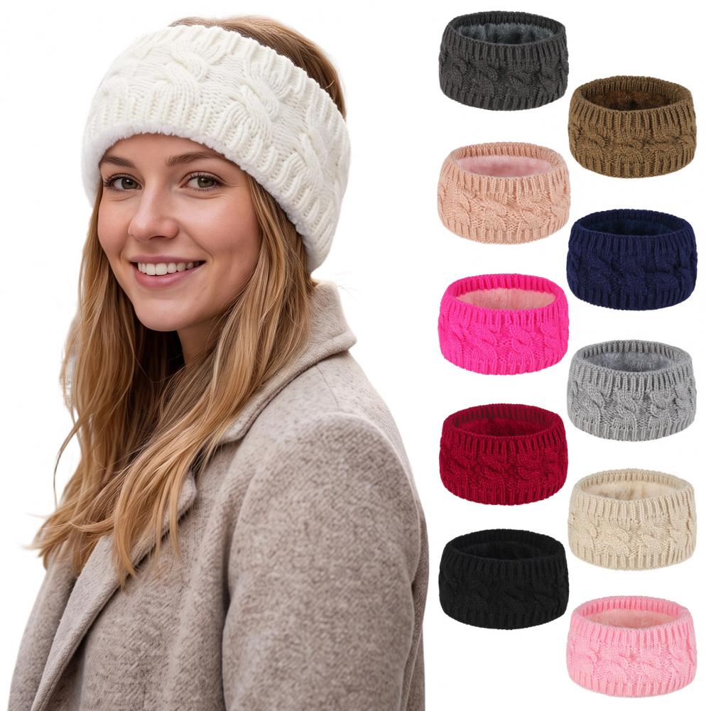 Winter-Strick-Stirnband für Fr – Fleece Ear Warmer Band Bewertung und Preis