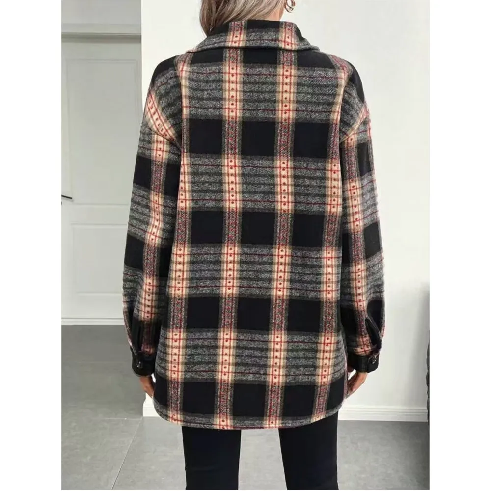 Herbst-Winter-Damenmode, mit S – Flannel Shirt Lined Bewertung und Preis