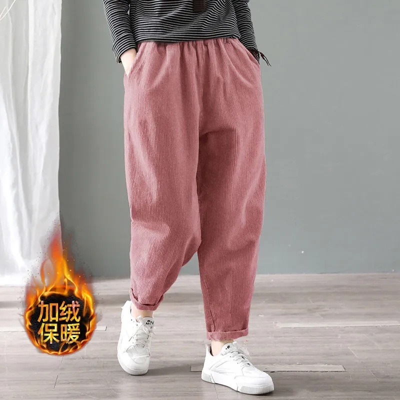 Damen Cordhose mit elastischem – Corduroy Pant Warm Bewertung und Preis