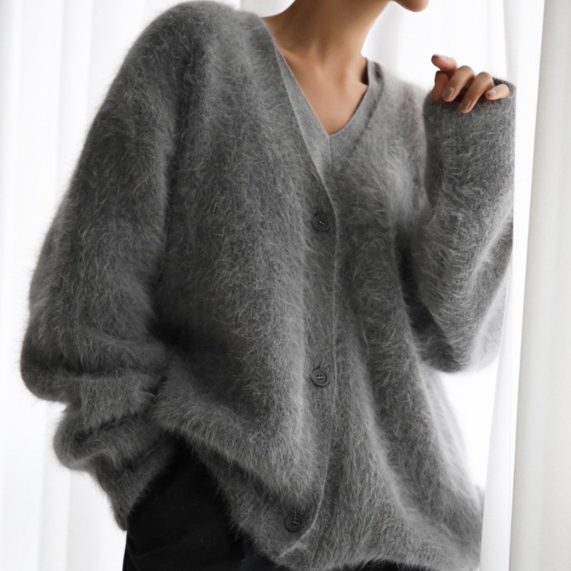 Flauschige Strickjacke für Dam – Wool Coat Peacoat Bewertung und Preis