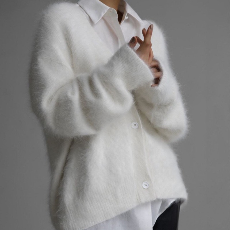 Flauschige Strickjacke für Dam – Wool Coat Peacoat Bewertung und Preis